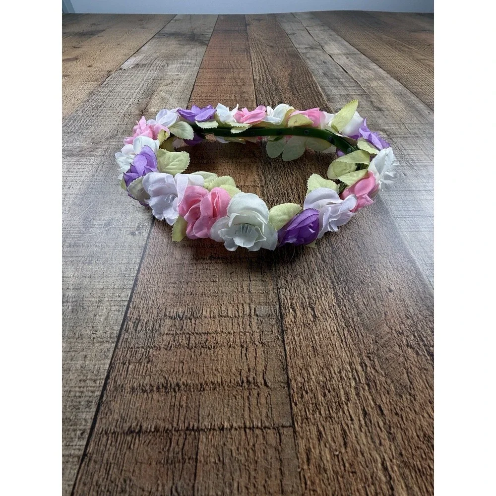 Revolution Dancewear Girls LC Floral Ballet Costume Dress Flower Crown Pink Ivor